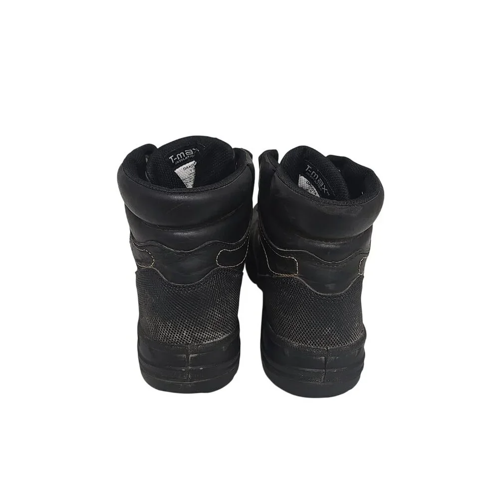 DAKOTA Men's 6'' 877 STEEL TOE STEEL PLATE Work Boots Black Size 9M - Picture 3 of 7